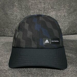 Marimekko x Adidas Black and Blue Patterned Cap (Youth Size)